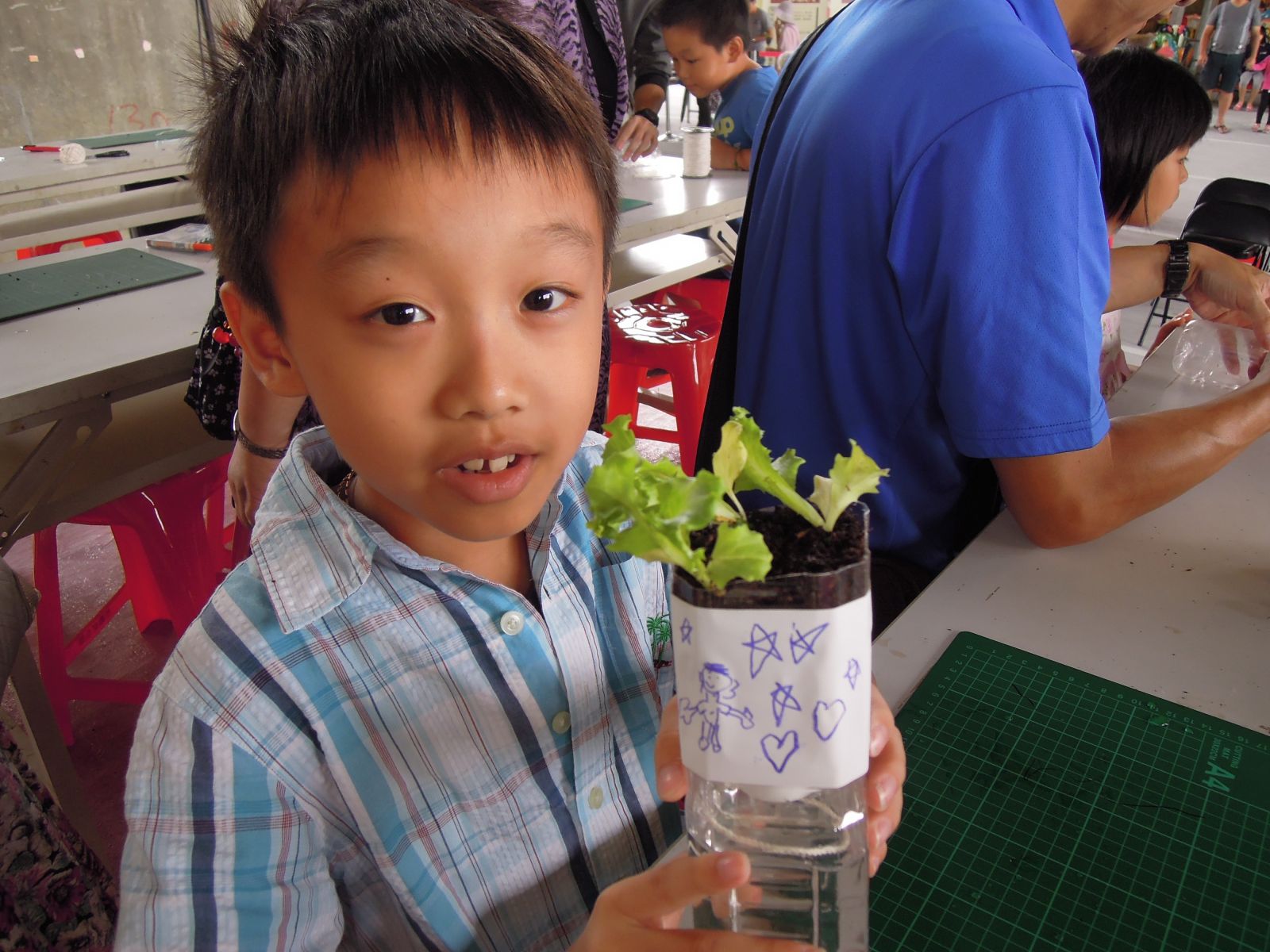 小朋友製作盆栽自動給水器